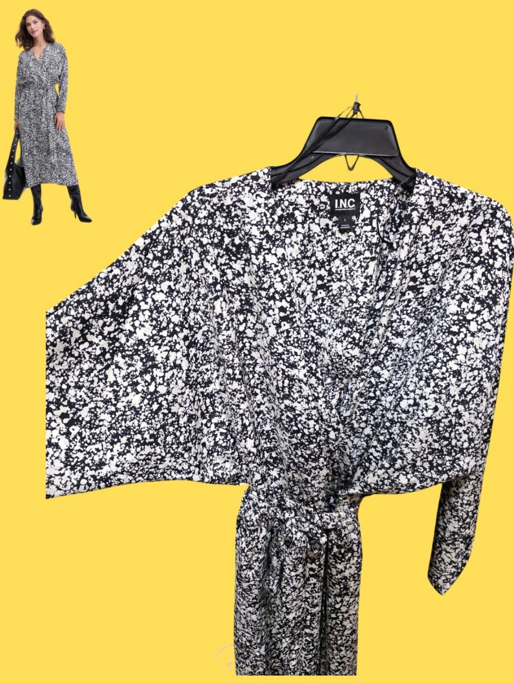 Dolman Sleeves Midi Dress